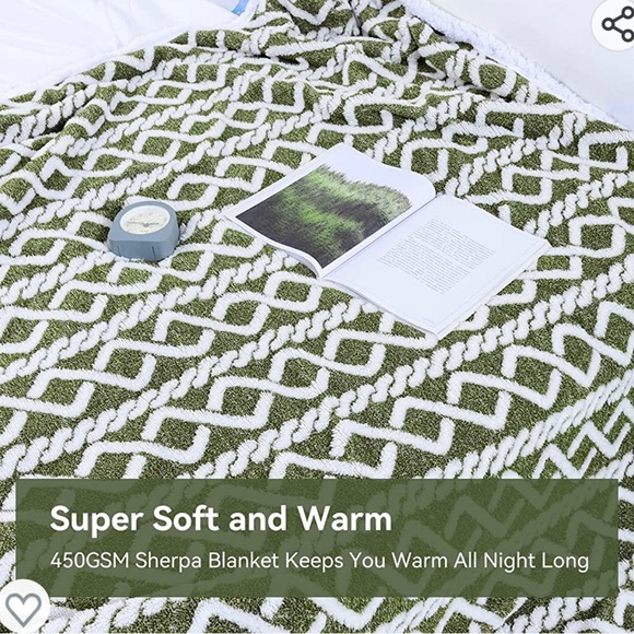 Sherpa throw blankets for couch. - Picture 2 of 4